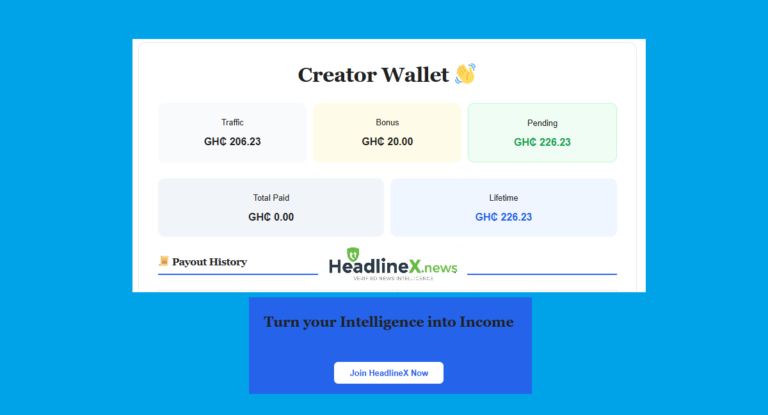 Content creators earn on HeadlineX